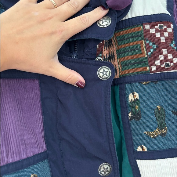 Size Large Innovations by Izzi Western Aesthetic patchwork coat - Picture 2 of 8